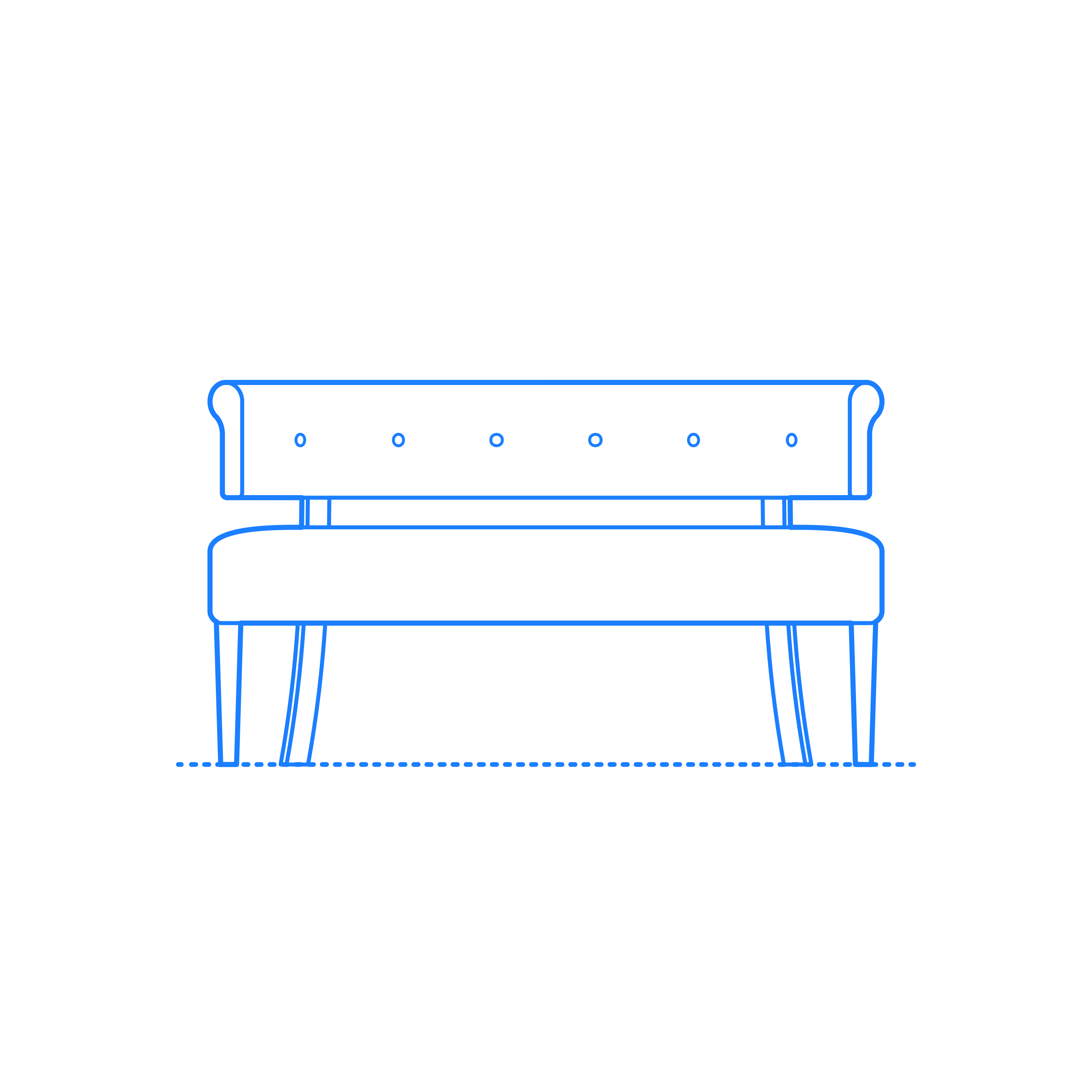 Furniture Settee Rosellini Settee Outline Svg File Free Vectors